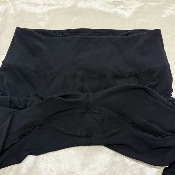 Free People Movement Hearts Aflutter Leggings Ruffle Seam Black Large High Rise - Picture 11 of 14